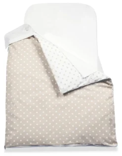 Set culla Italbaby 40 1140 883 NEXT2ME piumino con sacco Pois tortora