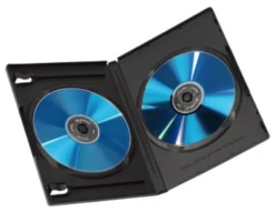Set custodie CD e DVD Hama 00051294 5 pz Doppie Black