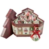 Set 12 decorazioni albero scatola regalo ad albero Ø 7,5 cm - Decor
