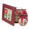 Set 4 decorazioni albero scatola regalo Ø 10 cm - Decor