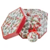 Set 14 decorazioni alberoscatola regalo esagonale Ø 7,5 cm - Decor