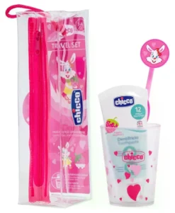 Set igiene orale bimbi Chicco 120991 Hippo Rosa