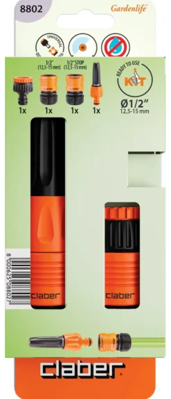 Set lancia irrigazione Claber 8802 GARDENLIFE Starter Kit (per tubo 1/