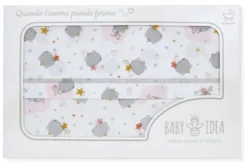 Set lenzuola culla Baby Idea LCFR Fantasia rosa