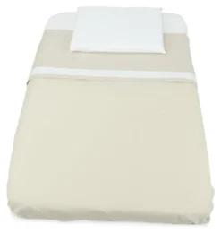 Set lenzuola culla Baby Idea L3010B CULLAMI avvicinamento Beige