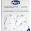 Set lenzuola culla Chicco 09101126350990 NEXT2ME TWINS Greenery