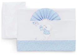 Set lenzuola culla Italbaby 15 3010 102 BEAR carrozzina Azzurro