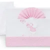 Set lenzuola culla Italbaby 15 3010 101 BEAR carrozzina Rosa