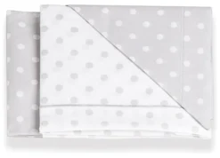 Set lenzuola culla Italbaby 020 1288 04 NEXT2ME FOREVER Pois grey