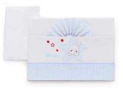 Set lenzuola culla Italbaby 15 3010 202 STAR carrozzina Azzurro
