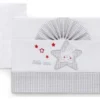 Set lenzuola culla Italbaby 15 3010 208 STAR carrozzina Grey