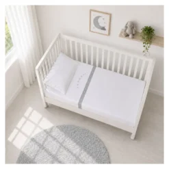 Set lenzuola lettino Baby Idea LSGR LITTLE STAR completo Grigio