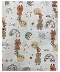 Set lenzuola lettino Baby Idea LLFG FANTASIA completo Grigio