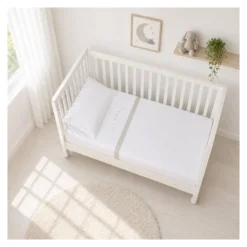 Set lenzuola lettino Baby Idea LSBG LITTLE STAR completo Beige