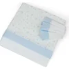 Set lenzuola lettino Baby Idea L2006AZ STELLINE completo Azzurro