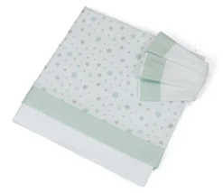 Set lenzuola lettino Baby Idea L2006VD STELLINE completo Verde