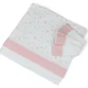 Set lenzuola lettino Baby Idea L2006RS STELLINE completo Rosa