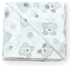 Set lenzuola lettino Italbaby 020 1000 006 TENEREZZE completo Grey