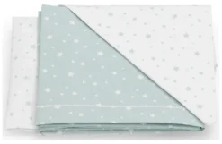 Set lenzuola lettino Italbaby 020 1007 003 STELLE completo Menta