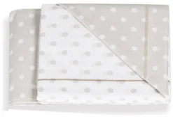 Set lenzuola lettino Italbaby 020 1005 003 POIS completo Tortora