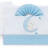 Set lenzuola lettino Italbaby 15 2010 402 MOON completo Azzurro