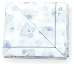 Set lenzuola lettino Italbaby 020 1000 004 TENEREZZE completo Azzurro