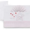 Set lenzuola lettino Italbaby 15 2010 201 STAR completo Rosa
