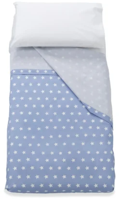 Set lenzuola lettino Italbaby 020 1008 002 STARLETTE completo Azzurro