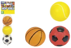 Set palline colorate Globo 41218 W’TOY Calcio, Basket, Tennis Assortit