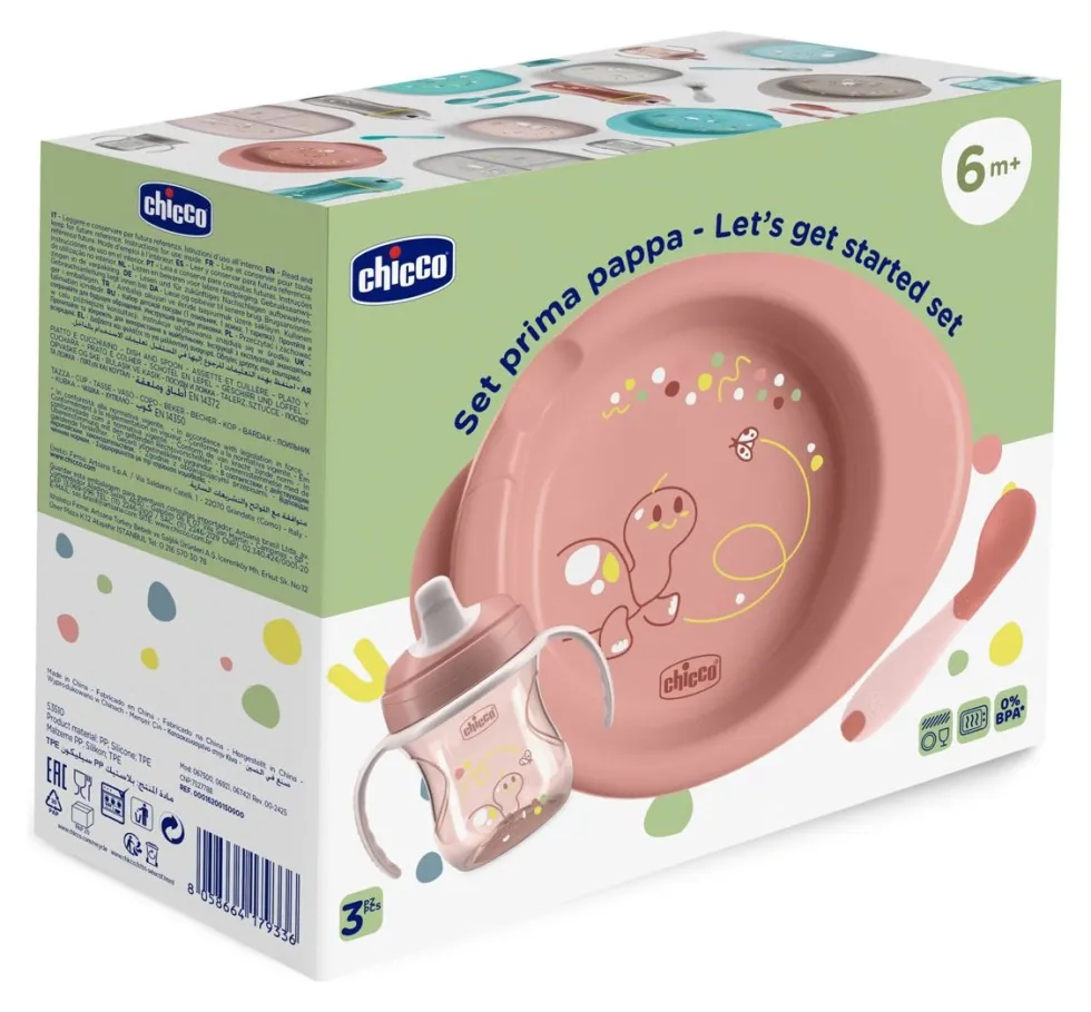 Set pappa Chicco 00016200150000 Rosa