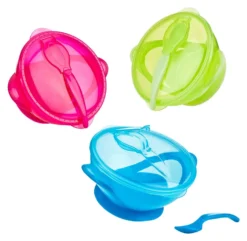 Set pappa Nuby ID5419 con ventosa antiribaltamento Assortito