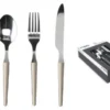 Set posate tavola Tognana R7799242790 ZEN Crema e Cromo