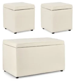 Set pouf Yes Everyday 0740990 DERRICK Derrick bianco