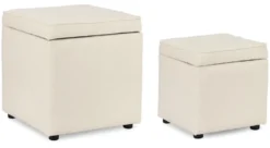 Set pouf Yes Everyday 0740985 DERRICK Bianco