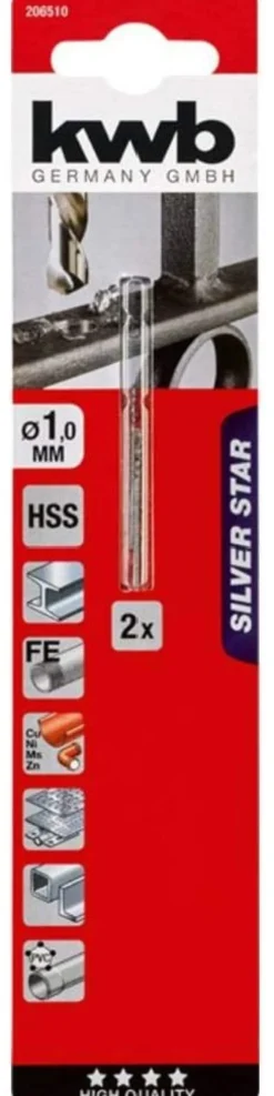 Set punte trapano Kwb 206510 SILVER STAR metallo