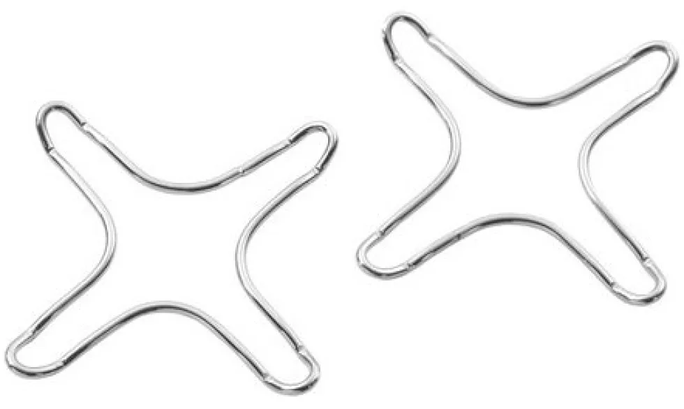 Set riduttori fornello Pedrini 0160 8 Cromo lucido