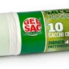 Set sacchi spazzatura Gel Sac CO830206 BIO con maniglia Bianco natural