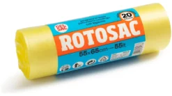 Set sacchi spazzatura Gel Sac CO955176 ROTOSAC con legaccio Giallo