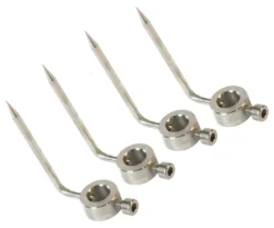 Set spiedini R.Zeta per aste girarrosto d.6 8 mm Cromo