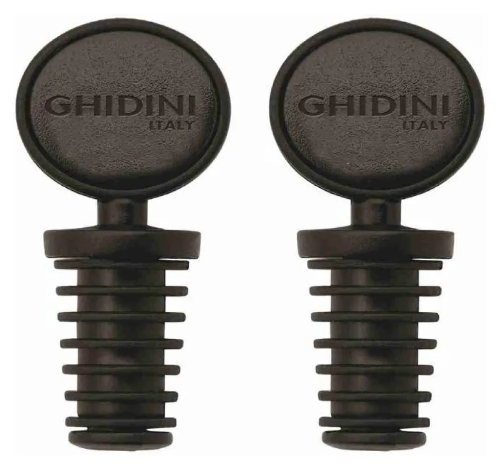 Set tappi bottiglia Ghidini Cipriano 16006X SOMMELIER Nero
