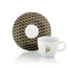 Set 2 tazze caffè con piattino in porcellana • 90 ml - Ortisei