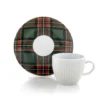 Set 6 tazze caffè in porcellana con piattino • 90 ml - Kilty