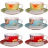 Set tazze te Amicasa Art 40 FLOWERS Colori assortiti