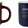 Set tazzine caffè Amicasa Art 4 COFFEE Dark