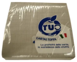 Set tovaglioli monouso Essebidue GR00900930 Oxford 2 Veli Grigio