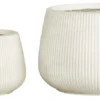 Set vasi piante Amicasa GA303126 (22, 46 cm) Bianco crema