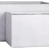 Set vasi piante Amicasa GAP14312 (59, 79 cm) Bianco crema