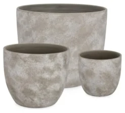 Set vasi piante Yes Everyday 0503385 HECTOR Grigio