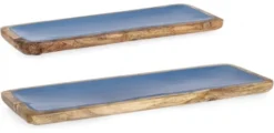 Set vassoi Yes Everyday 0550910 KNOSSOS Blu e Legno