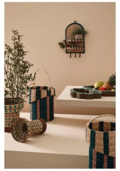 Set vassoi Yes Everyday 0141584 KYA (44x30 e 50x38x6 cm) Marrone e Tur